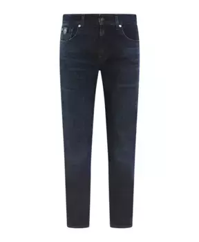 Узкие зауженные джинсы из специального выпуска. 7 For All Mankind, синий