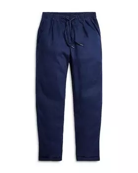 Узкие зауженные льняные брюки Polo Prepster Polo Ralph Lauren, синий