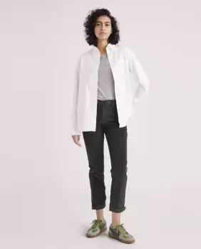 Узкие женские брюки-чиносы со средней талией Dockers, темно-зеленый