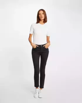 Узкие женские брюки-скинни с обычной посадкой Morgan, черный