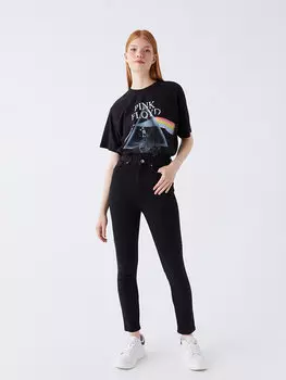 Узкие женские джинсовые брюки с высокой талией для мамы XSIDE