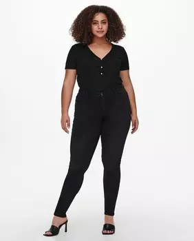 Узкие женские джинсы Only Carmakoma, черный