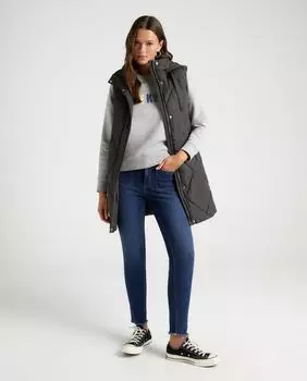 Узкие женские джинсы с передним карманом Green Coast, темно-синий