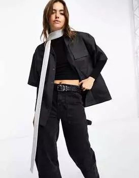 Узкий блестящий серебристый шарф Weekday эксклюзивно для ASOS