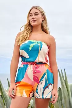 Узкий комбинезон-бандо Next, розовый