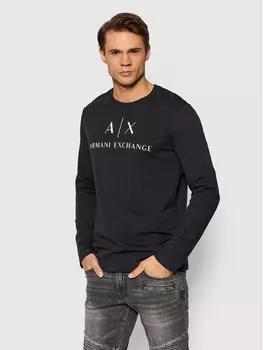Узкий крой с длинным рукавом Armani Exchange, синий