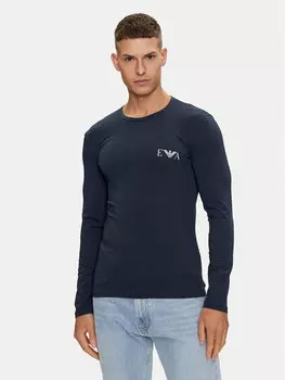 Узкий крой с длинным рукавом Emporio Armani Underwear, синий