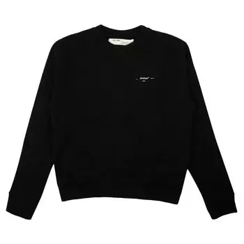 Узкий круглый вырез с логотипом Off-White, цвет Черный