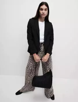 Узкий однобортный блейзер Marks & Spencer, черный