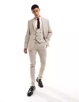 Узкий пиджак ASOS DESIGN из сетчатой ткани с камнями