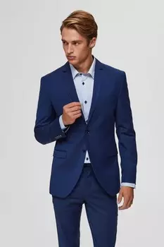 Узкий пиджак Bill Selected Homme, синий