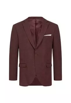 Узкий пиджак INDUMENTUM, винно-красный