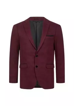 Узкий пиджак INDUMENTUM, винно-красный
