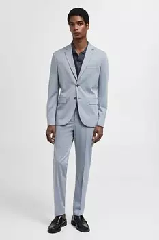 Узкий пиджак Paris Mango, пастельно-синий