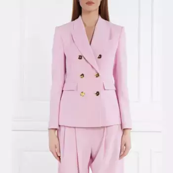 Узкий пиджак Pinko, розовый