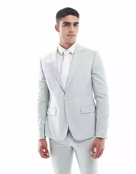 Узкий пиджак River Island светло-зеленого цвета