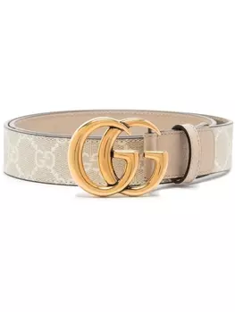Узкий ремень GG Marmont Gucci, белый