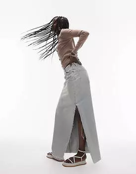 Узкий топ с длинными рукавами Topshop