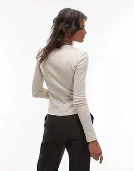 Узкий топ с длинными рукавами Topshop