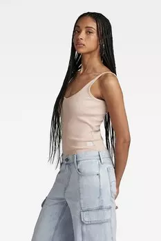 Узкое боди с острым носком G-Star Raw, бежевый