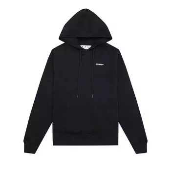 Узкое худи Off-White Wave Outline Diagonal, Черный/Белый