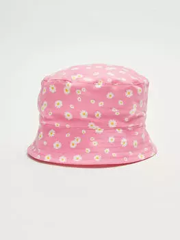 Узорчатая хлопковая шапка для девочки