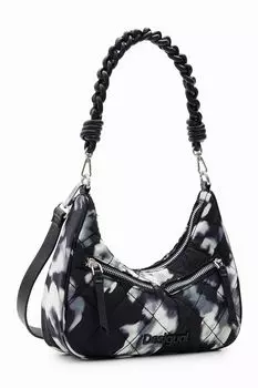 Узорчатая сумка с карманами на молнии Desigual, черный