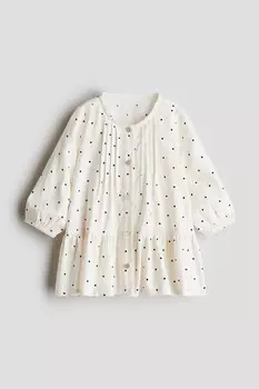 Узорчатое платье H&M, белый