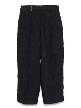 Узорчатые брюки Peserico, синий