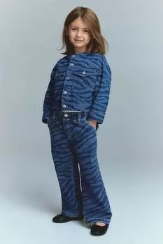 Узорчатые джинсы широкого кроя H&M, мультиколор
