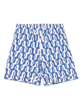 Узорчатые шорты для плавания PENINSULA SWIMWEAR, белый