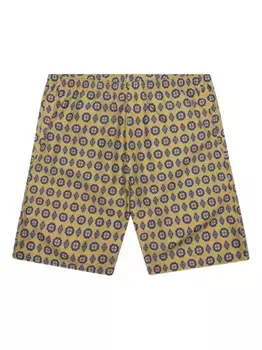 Узорчатые шорты для плавания с завязками Needles, желтый