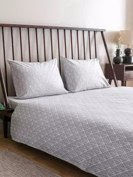 Узорчатый комплект из двойного пике из хлопка LCW Home