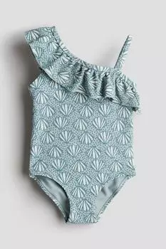Узорчатый купальник H&M, бирюзовый