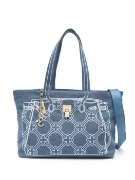 V°73 джинсовая сумка на плечо с вышивкой, синий