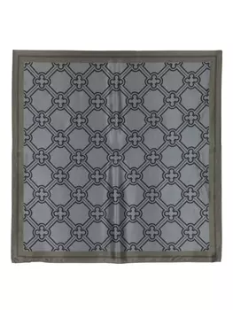 V°73 шелковый платок Iris с узором, черный