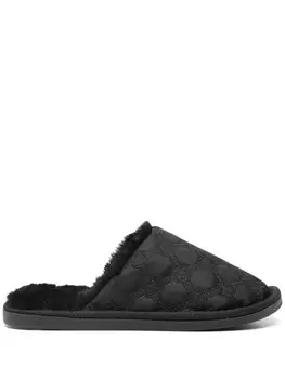 V°73 тапочки с вышитым логотипом, черный