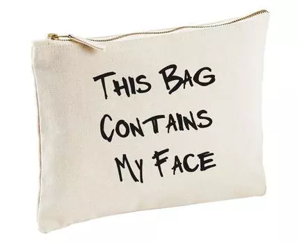 В этой сумке находится моя косметичка для лица 60 SECOND MAKEOVER, бежевый