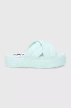 Вьетнамки EN0EN01798.L4T.FLATFOR Tommy Jeans, бирюзовый