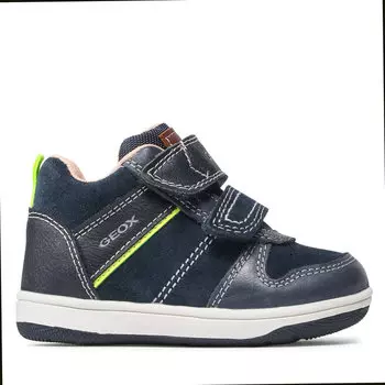 Вьетнамки Geox B New Flick B. A B161LA 022ME C4502 M Navy/Fluo Yellow, темно-синий