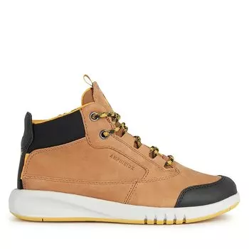 Вьетнамки Geox J Aeranter Boy Abx J04CYA 0CL11 C6F2G S Brown/Dk Yellow, коричневый