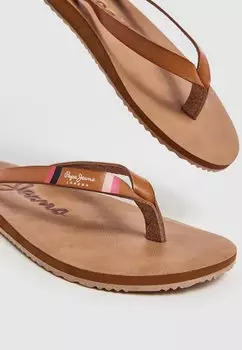 Вьетнамки Java Pepe Jeans, коричневый