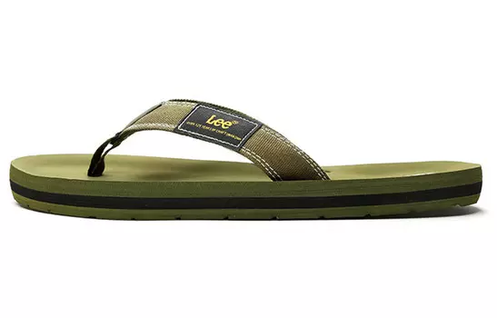 Вьетнамки мужские Оливково-зеленые Lee