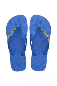 Вьетнамки с логотипом Brasil, неоновые, синие Patria Debenhams, синий