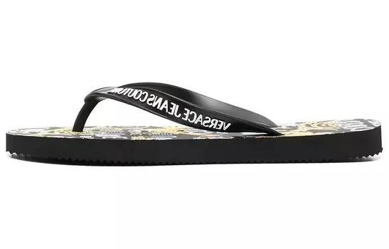 Вьетнамки с принтом «Барокко» от кутюр Versace Jeans