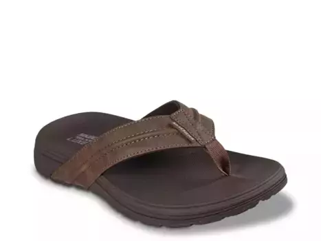 Вьетнамки Skechers Relaxed Fit Patino Marlee, темно-коричневые
