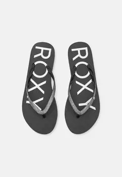 Вьетнамки Viva Glitter Roxy, черный