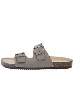 Вьетнамки With Buckles PULL&BEAR, серые