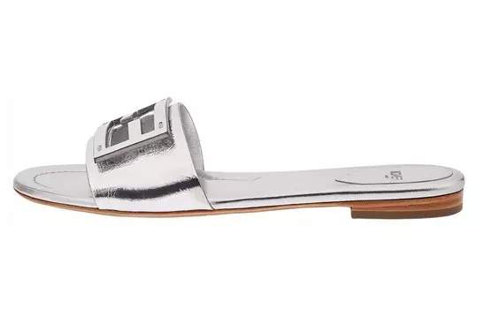 Вьетнамки женские Fendi, серебряный