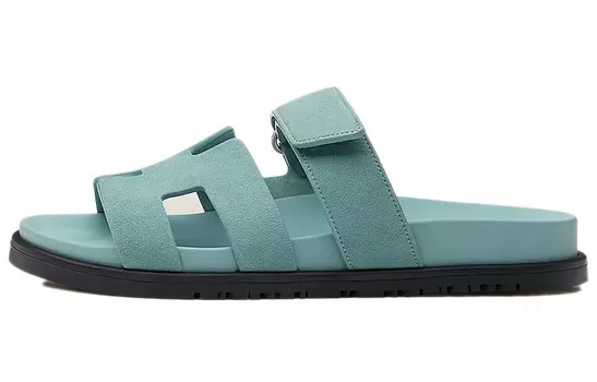 Вьетнамки женские Herms Chypre Teal, зеленый